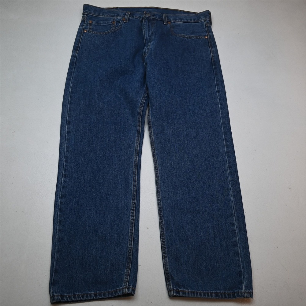 Levis 38x29 Medium‎ Stonewash 505 Classic Straight Mens Jeans